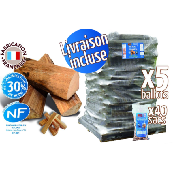 Brennholz - Scheitholz 40 cm, 8.30m³, 11.25 Ster + 40 Säcke Anzündholz