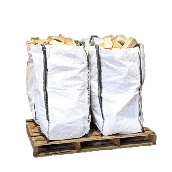 Säcke mit hominierten, im Ofen gemischten Holzscheiten x4