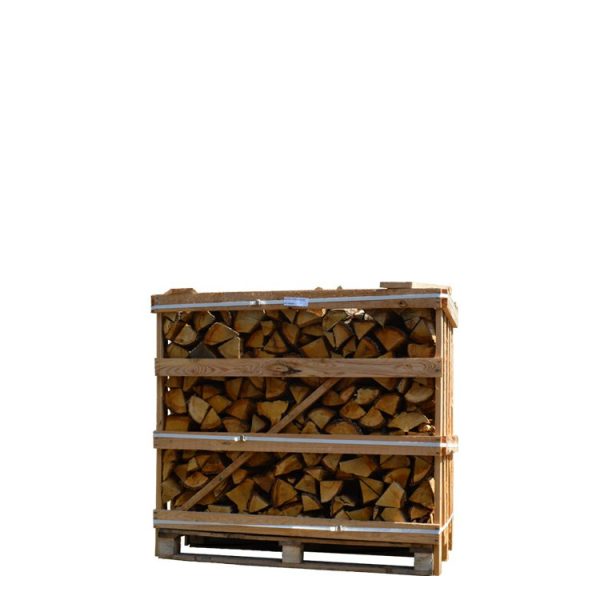 Holzscheitkiste aus ultratrockener Eiche 30 cm - 2.5 Ster